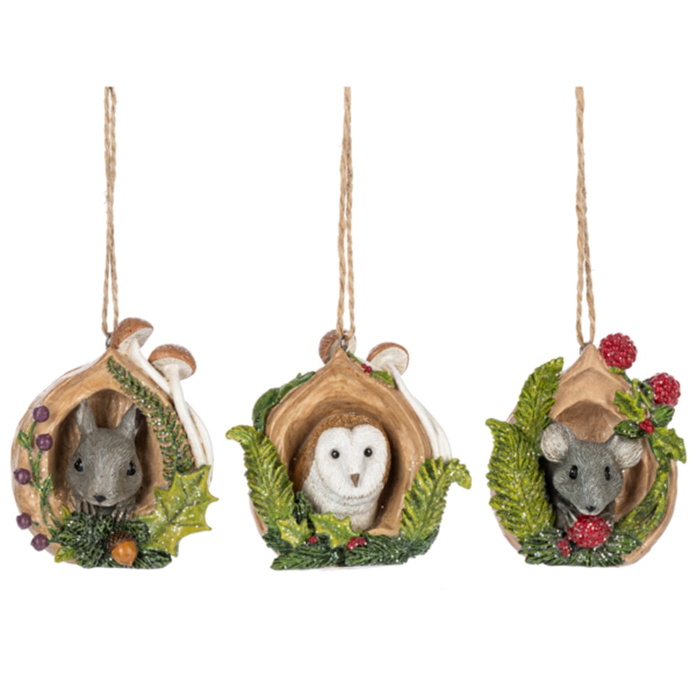 Midwest, Collectibles, Gifts, 2024, Woodland, Animal Diorama, Ornaments, 824538